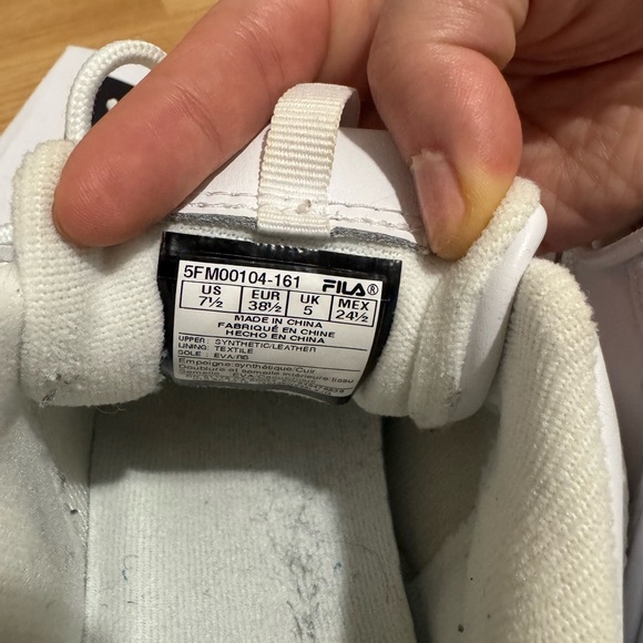 Fila Women’s White and Gum Sneakers - Picture 5 of 9
